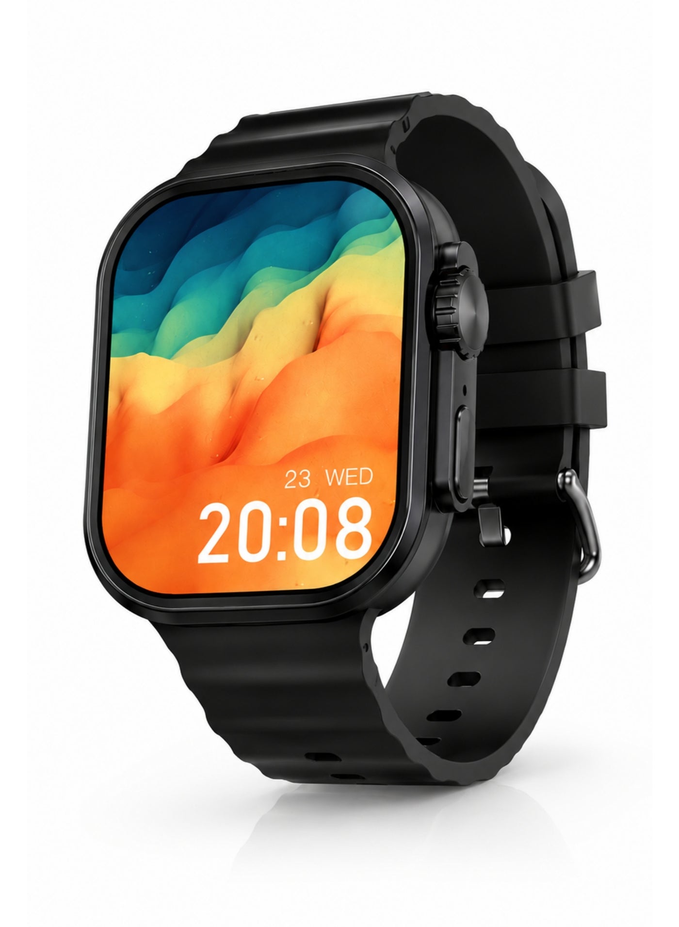 Compare KW100 Ultra 3 Smart Watch for Men & Women With 7 Interchangeable Straps & Wireless Charger Black at KSA Price
