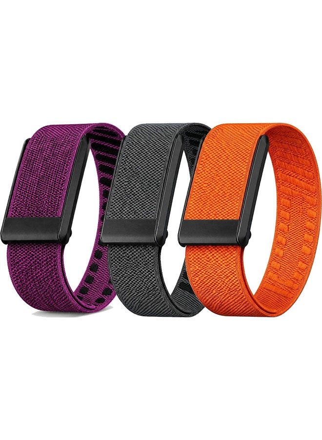 Compare 3 PACK Woven Nylon Strap Compatible with Whoop 5.0, Adjustable Stretch Sport Band Replacement with Secure QuickClip Hardware, Breathable Athletic Wristband for Men and Women  Multicolor C at KSA Price