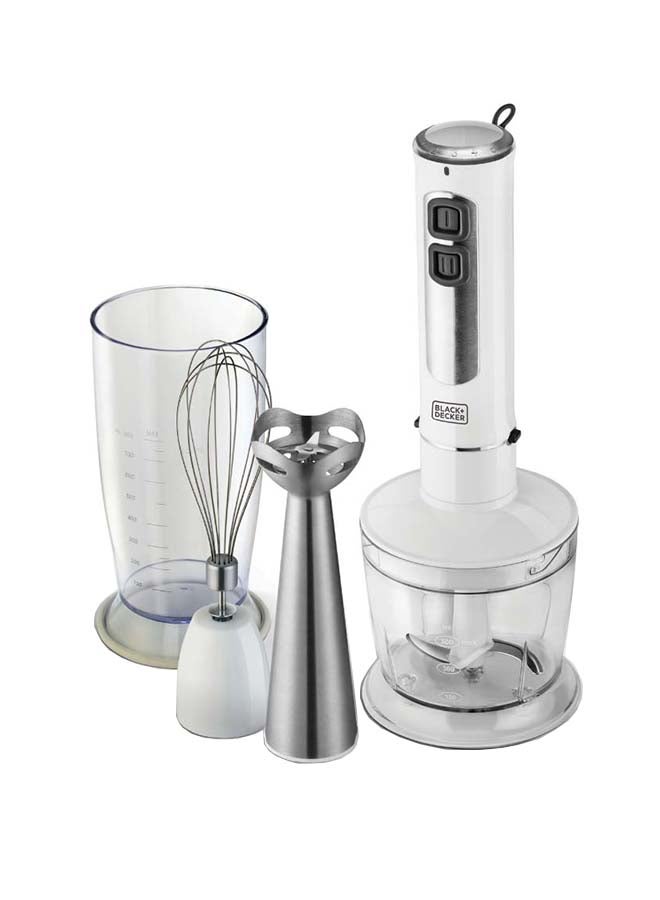 Compare 4in1 Stem Hand Blender with Chopper Bowl and Whisk SB4000B5 White at KSA Price