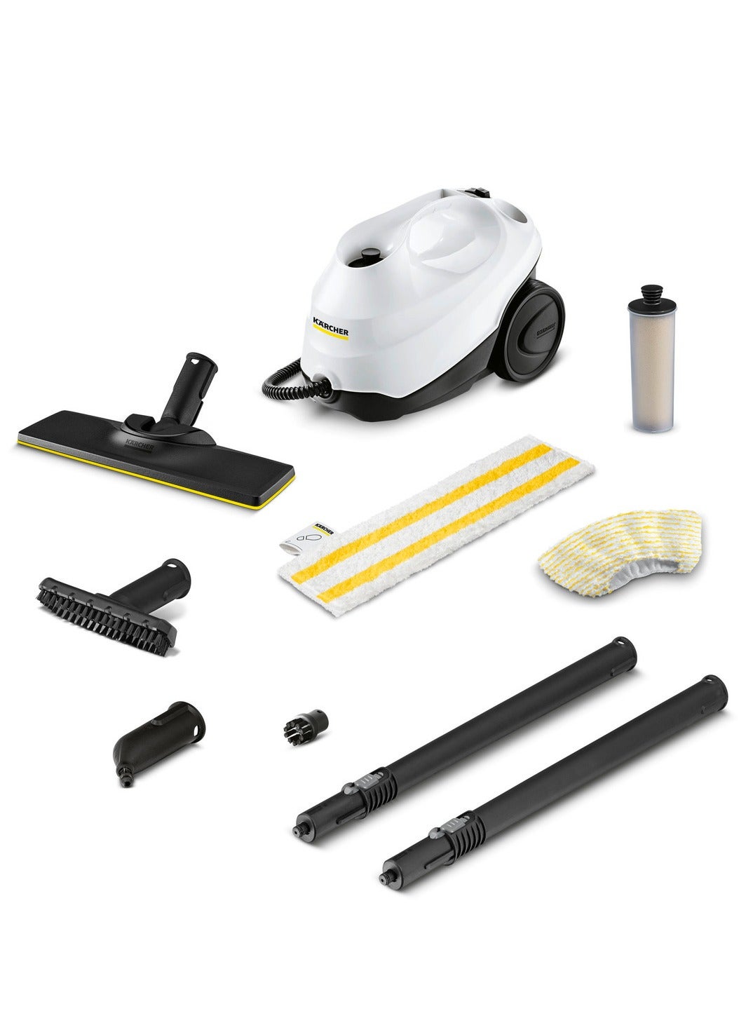 Compare Steam Vacuum Cleaner Suitable for All Household Surfaces, Made in Germany White at KSA Price