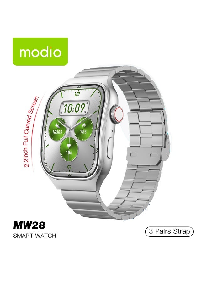 Modio MW28 Smartwatch with 2.2 Inch Curved IPS…