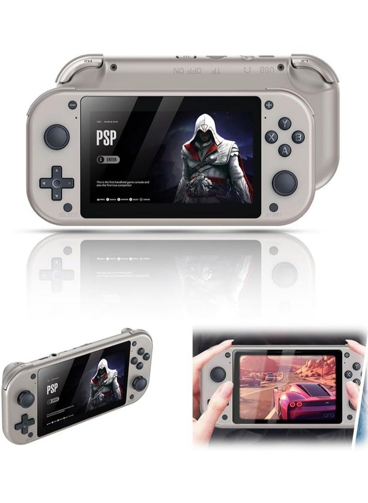 Compare PSP M17 Portable Game Console – 4.3Inch HD Display, Builtin 10000 Classic Games – Handheld Gaming Device with Dual Joystick, SaveLoad Function, TV Output – Lightweight Retro Gaming Console for Kids & Adults – Supports Arcade, GBA, NES & More at KSA Price