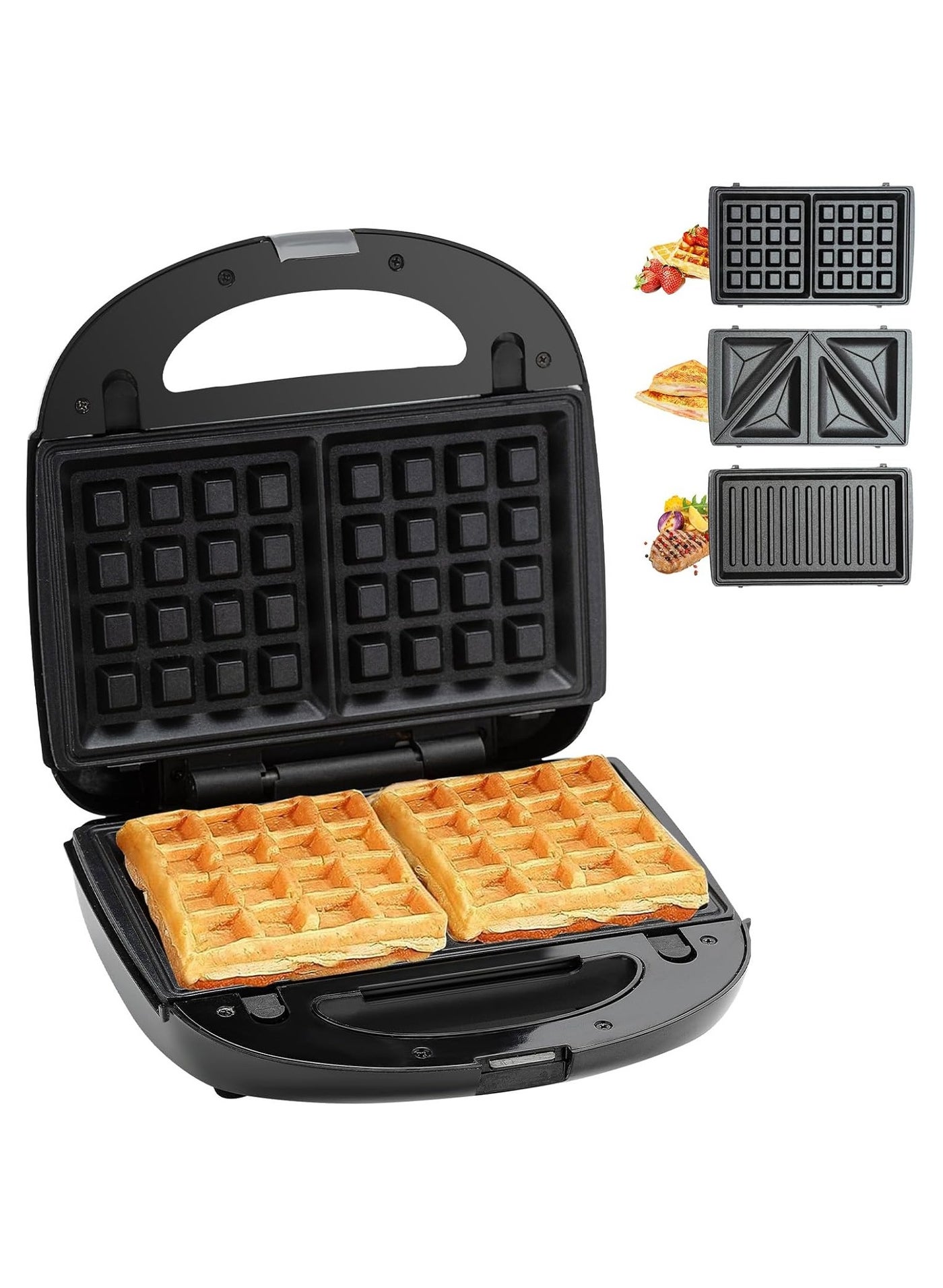 Sandwich Maker,3 In 1 Mini Waffle Maker With…