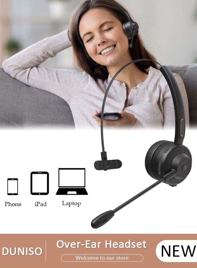 Wireless Headset with Microphone Bluetooth Headphone…