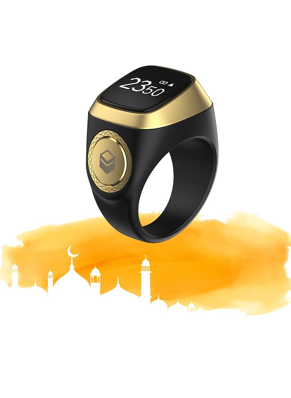 Smart Tasbih Plastic Zikr Lite Ring Black 20MM