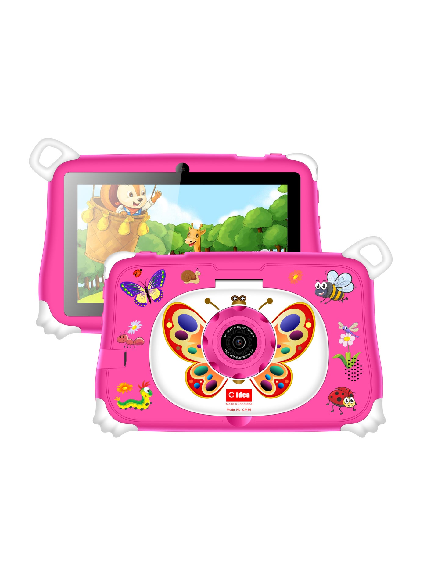 Compare 7Inch Smart Tablet for Kids CM86 WiFi Bluetooth GPS 8GB RAM 256GB ROM Edge Proof Children Education Android Tab with Builtin Foldable Stand Dual Camera Game Tab  Pink at KSA Price