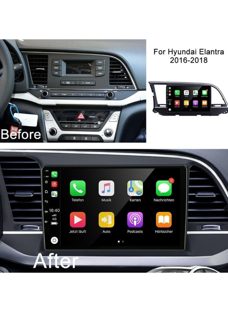 Compare Android Car Stereo Screen For Hyundai Elantra 2016 2017 2018 Support Apple Carplay Android Auto Wireless QLED 4GB RAM Fast Interface AHD Camera Included SIM Card Bluetooth USB QLED at KSA Price