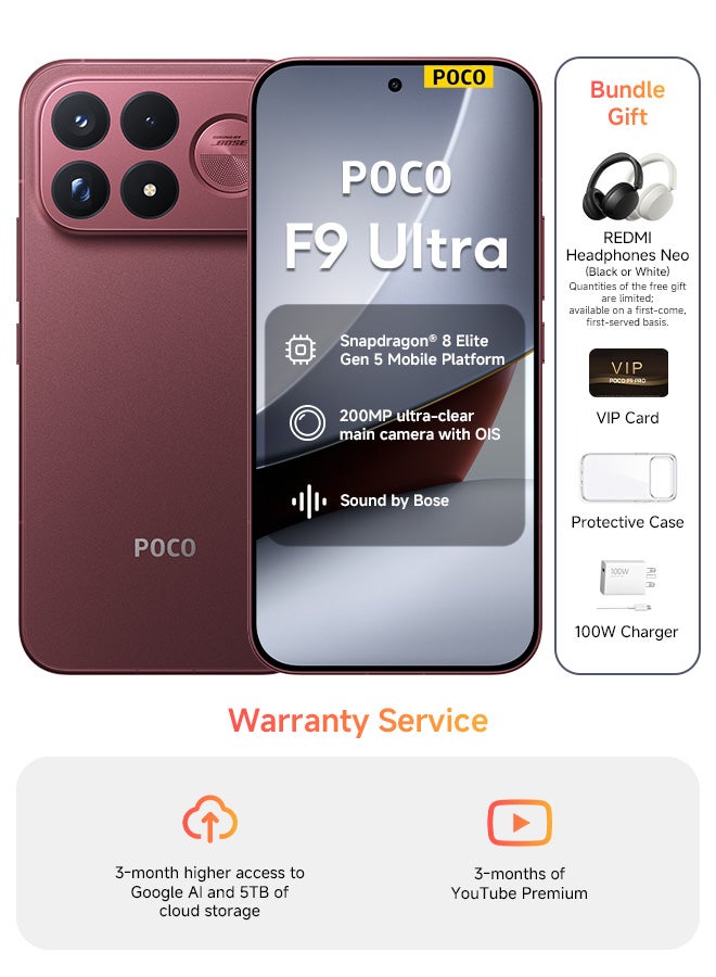 Compare POCO F9 Ultra Dual SIM 5G Dark Cherry  12GB RAM 256GB With Headphone  Middle East Version at KSA Price