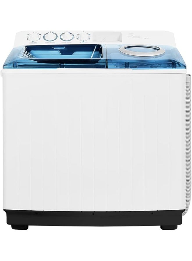 Compare Super General 12 kg Twintub SemiAutomatic Washing Machine, efficient TopLoad Washer with Lint Filter, SpinDry SGW125 White Blue at KSA Price