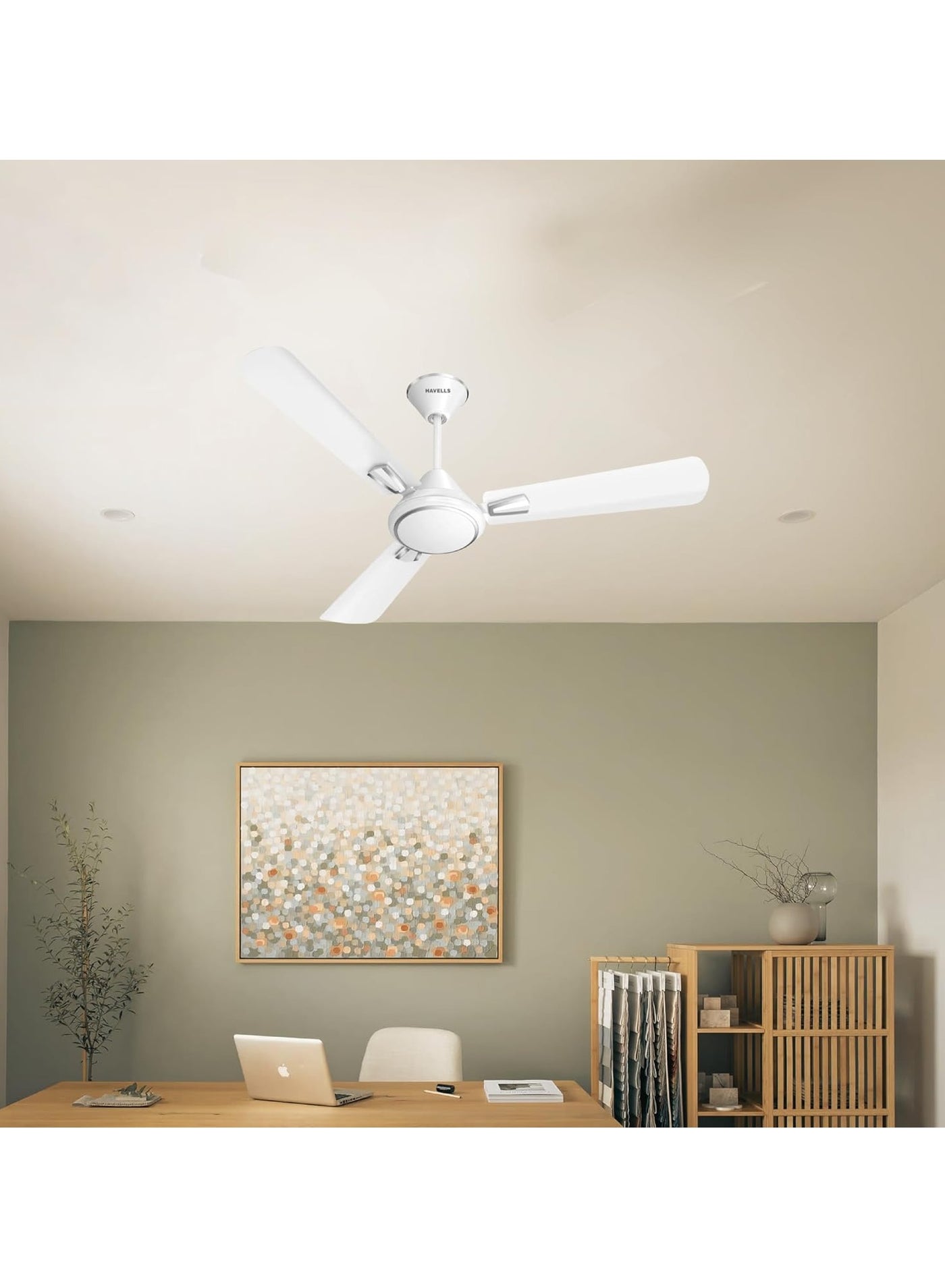 Compare CREW DECO CEILING FAN Energy Saver 56INCH  PEARL WHITE at KSA Price