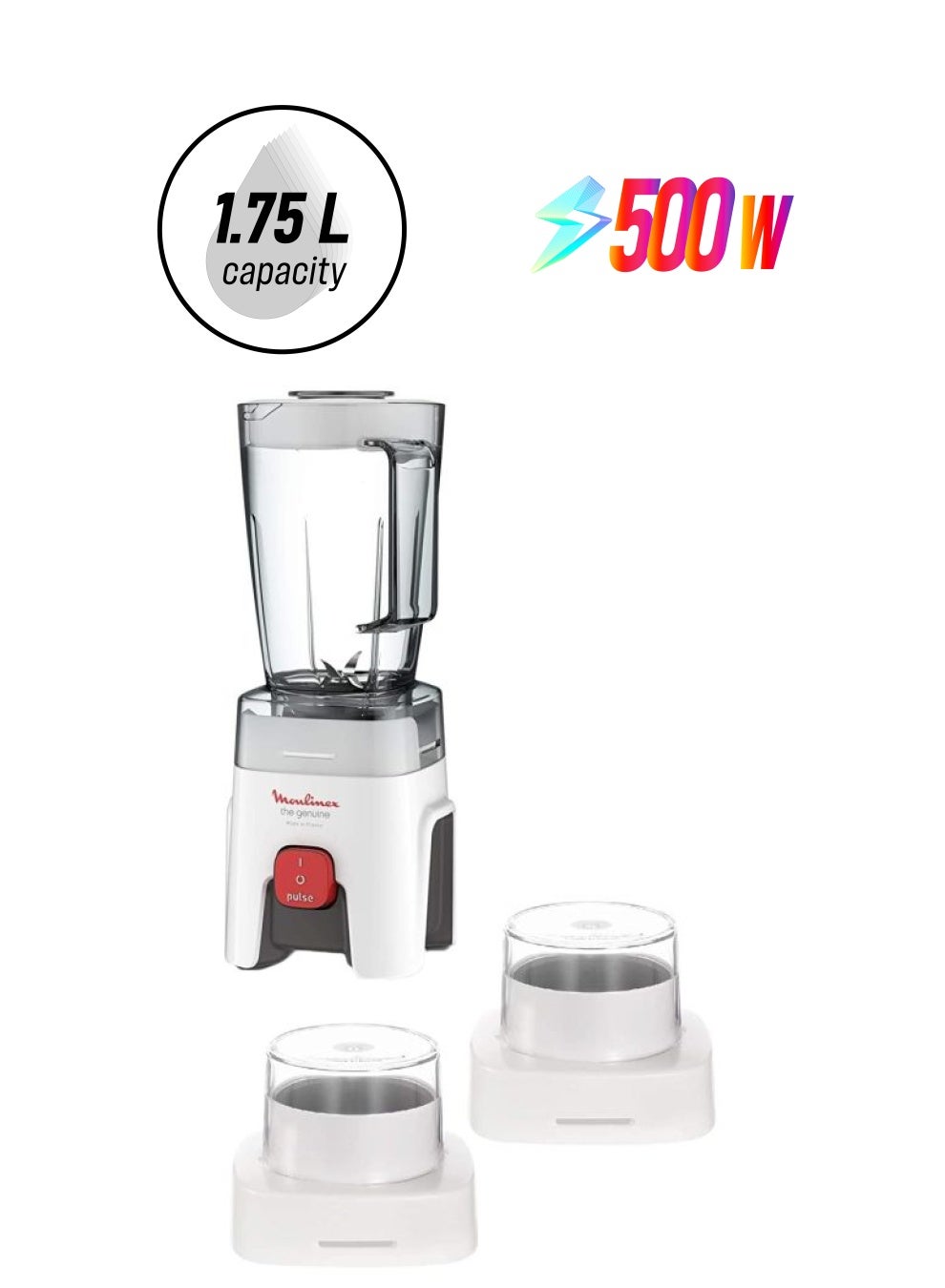 Compare Genuine Blender 1.75 L 500 W LM242B27 WhiteRedClear at KSA Price
