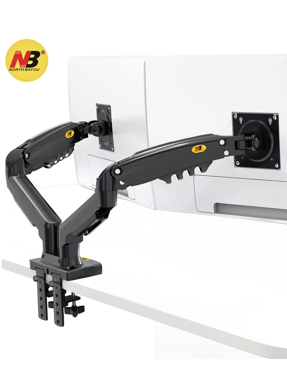 Dual Monitor Desk Mount Stand Full Motion Swivel Computer…