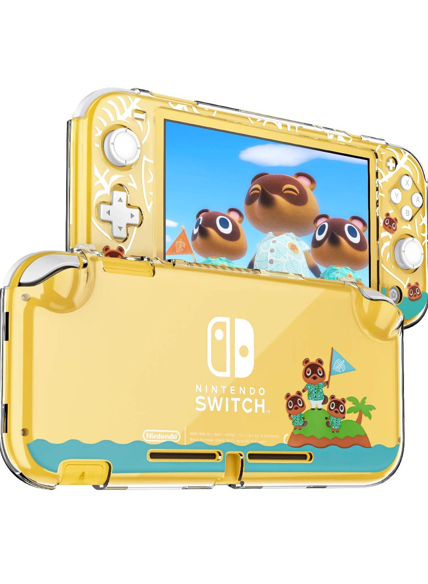 Compare Compatible Hard Case for Nintendo Switch Lite, Rigid PC Transparent Split Design, Shock Resistant and Scratch Resistant, Perfect for Animal Crossing Enthusiasts. at KSA Price