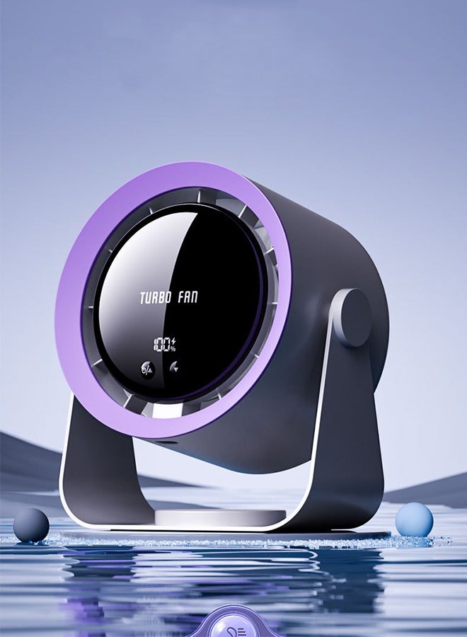 Compare Portable Desktop Fan with Digital Display 100 Speed  Battery90° Angle adjust Mini Fan Table Advanced Small Indoor Air Circulation Desk Fan Wall Mountable Portable USB Fan for Travel Bedroom Kitchen Desktop Camping at KSA Price