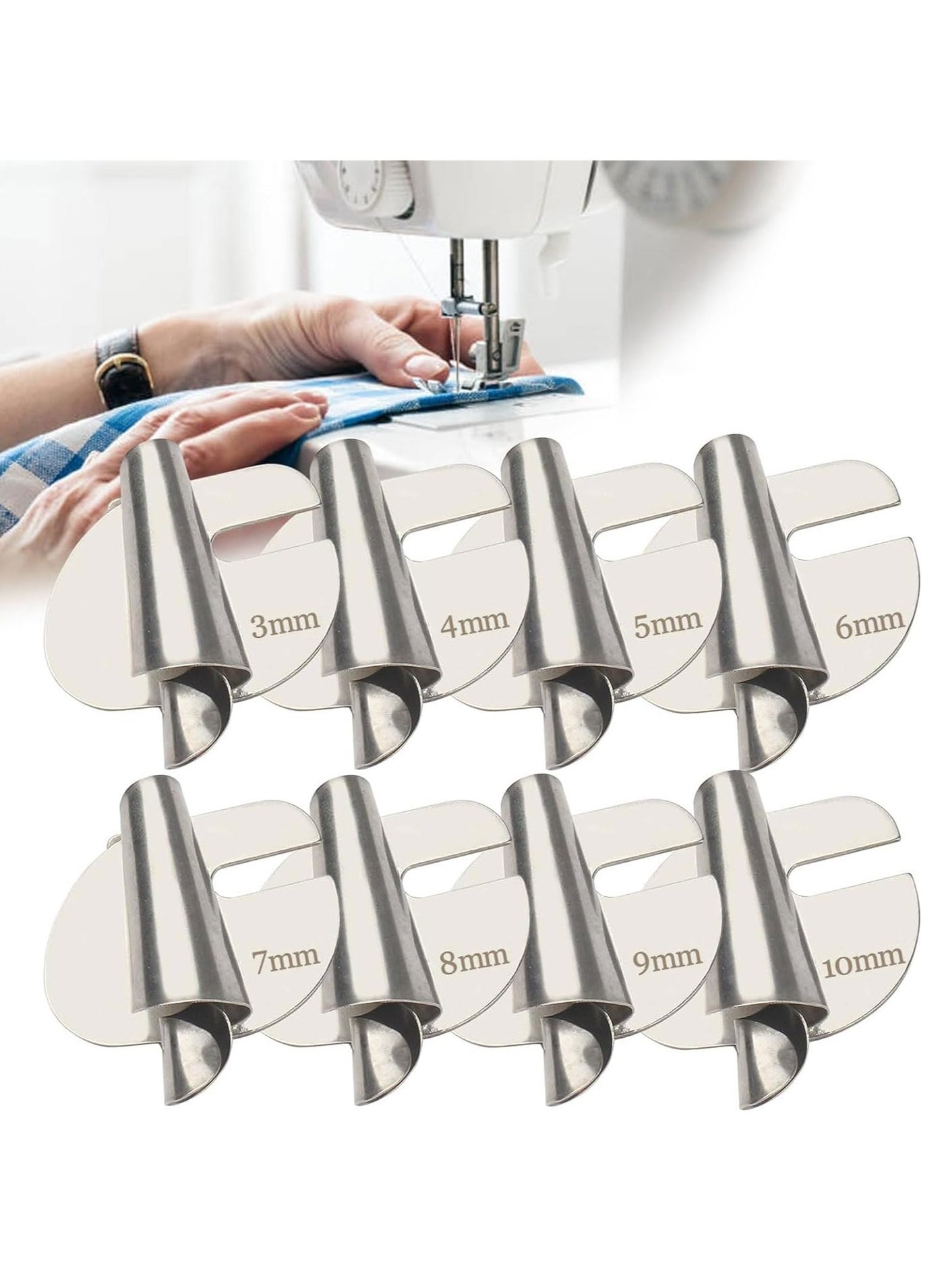 Compare Sewing Rolled Hemmer Foot Set 3mm10mm 8 Sizes Universal Wide Rolled Hem Presser Foot Sewing Machine Presser Foot Hemmer Foot Hemming Foot Kit for Sewing Rolled Hemmer Presser Foot 8 Pieces at KSA Price