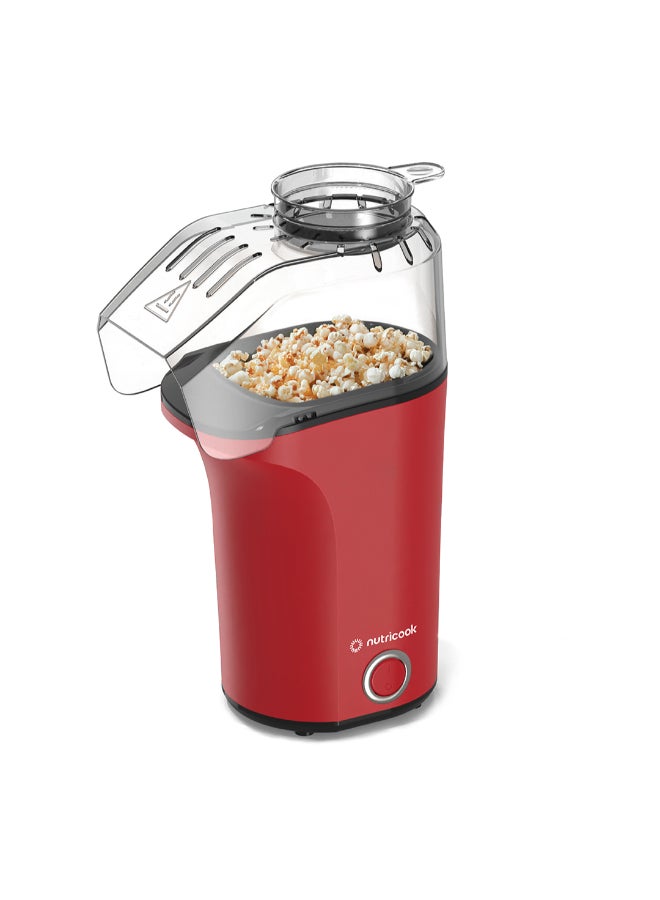 Compare nutricook Air Popcorn Maker – Makes 16 Cups, OilFree Healthy Snacking, Compact And Lightweight, BuiltIn Measuring Cup And Butter Melter, OneTouch Quick Operation, 2Year Warranty 3.7 L 1400 W NCPM150R Red 3.7 L 1400 W NCPM150R Red at KSA Price