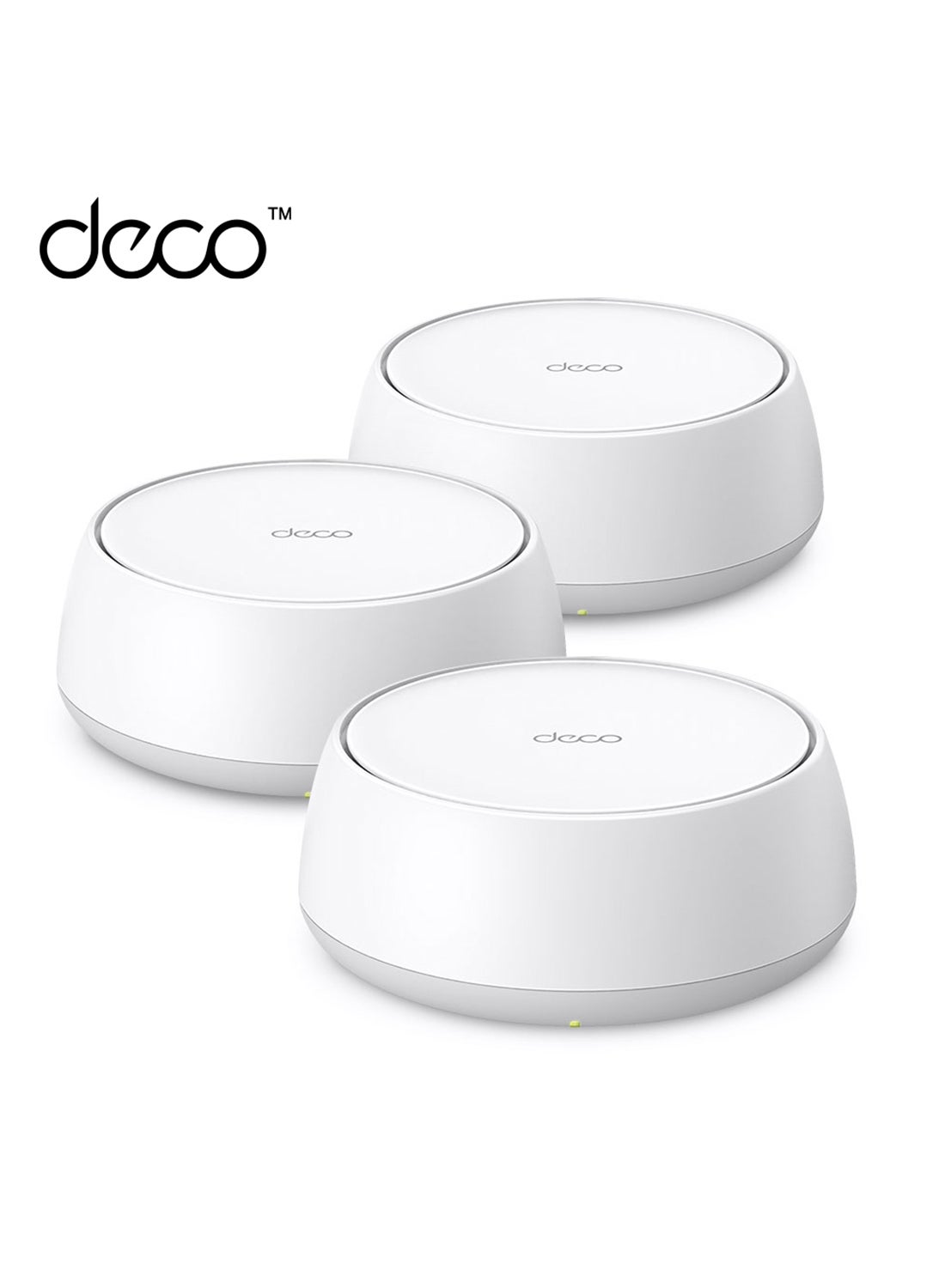 Compare Deco BE25 BE3600 Whole Home Mesh WiFi 7 System, 688 Mbps at 2.4 GHz + 2882 Mbps at 5 GHz, 2 × 2.5 Gigabit Ports, Deco App, HomeShield, AI Mesh, MLO, Alexa and Google Assistant Supported, a Pack Of 3 White at KSA Price