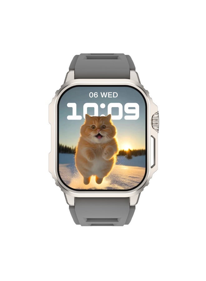 Compare Unisex smartwatch fitness tracker: Supports Bluetooth calling, 1.75inch display, over 100 sports modes, fitness and sleep tracker, heart rate monitor, mood health assistant, long battery life, pedometer, IP67 waterproof, compatible with iOS at KSA Price
