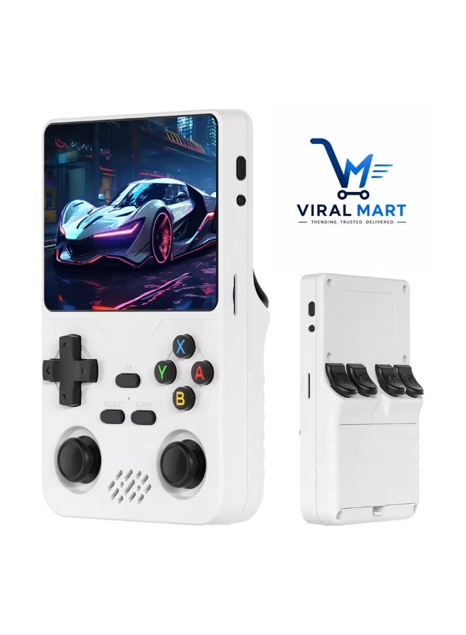Compare R36s Handheld Gaming Console, White, 21,000+ Retro Games, TF Card 64GB at KSA Price