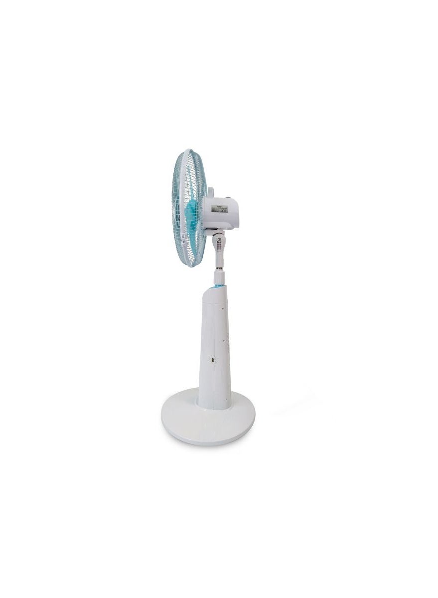 Compare Rechargeable Stand Fan – 16 Inch, Remote Control, 7000mAh Battery, 5 Speed Levels, 28.5 Hours Runtime – CK2056 – White 30 W CK2056 white at KSA Price