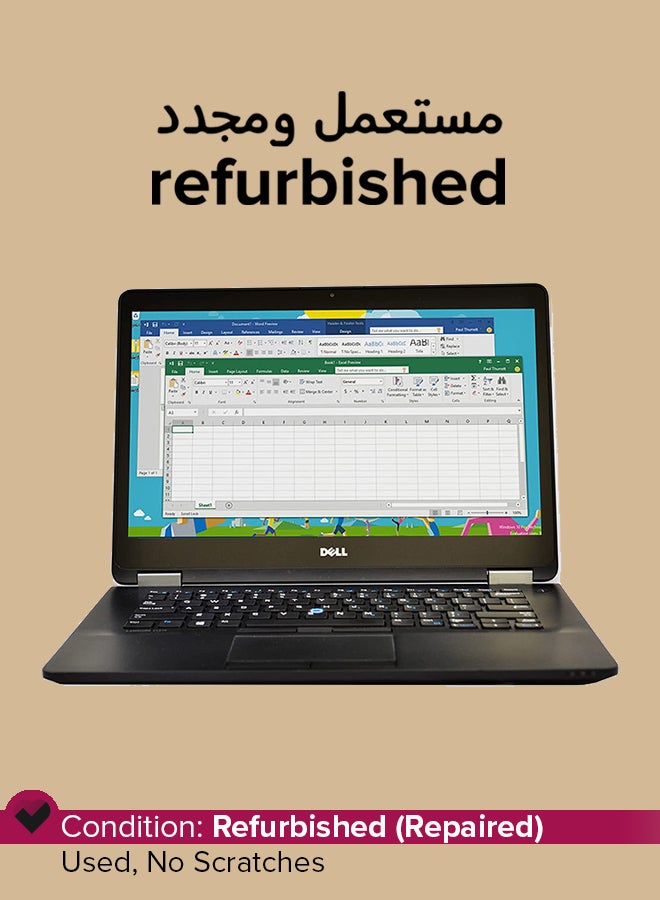Compare Refurbished  Lattidue E7470 Laptop With 14Inch Display,Intel Core i7 Processor6th Gen8GB RAM256GB SSDIntel HD Graphics 520 English Black at KSA Price