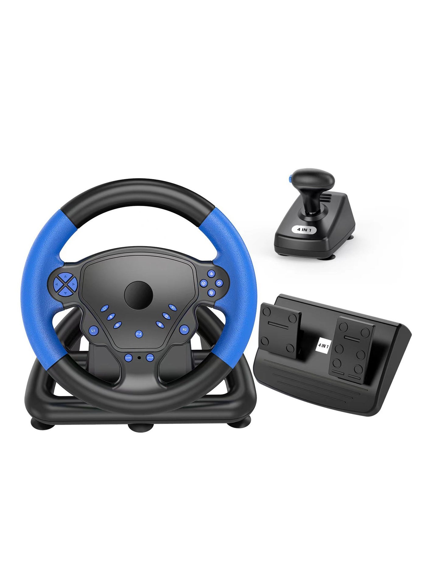 Compare Degree Gaming Racing Steering Wheel with Pedals and Shifters Black Color Compatible with PS4 PS3 PC Android Device at KSA Price