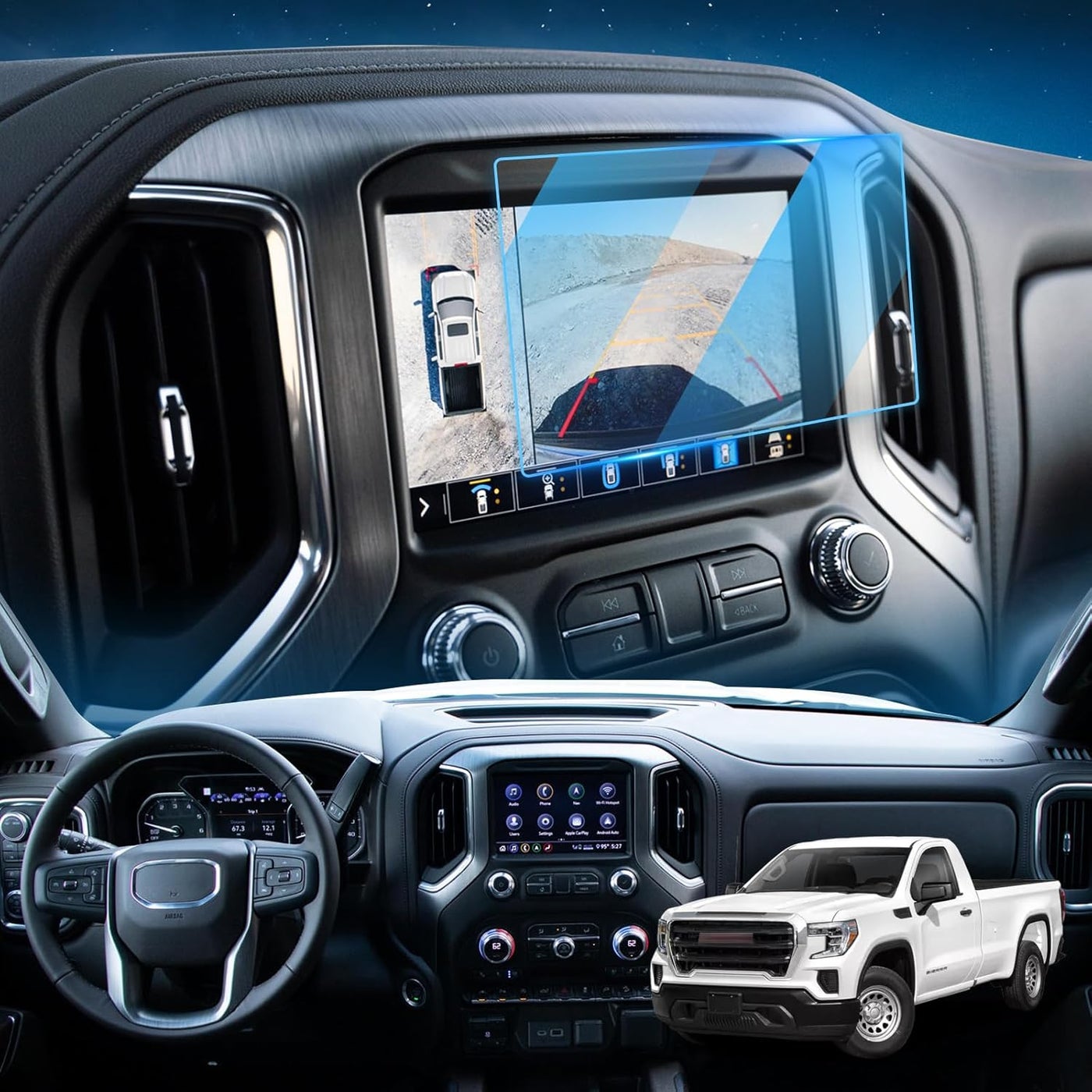 Compare LFOTPP Fits for 2019 2020 2021 2022 GMC Sierra 1500 8 Inch IntelliLink Car Navigation Screen Protector at KSA Price