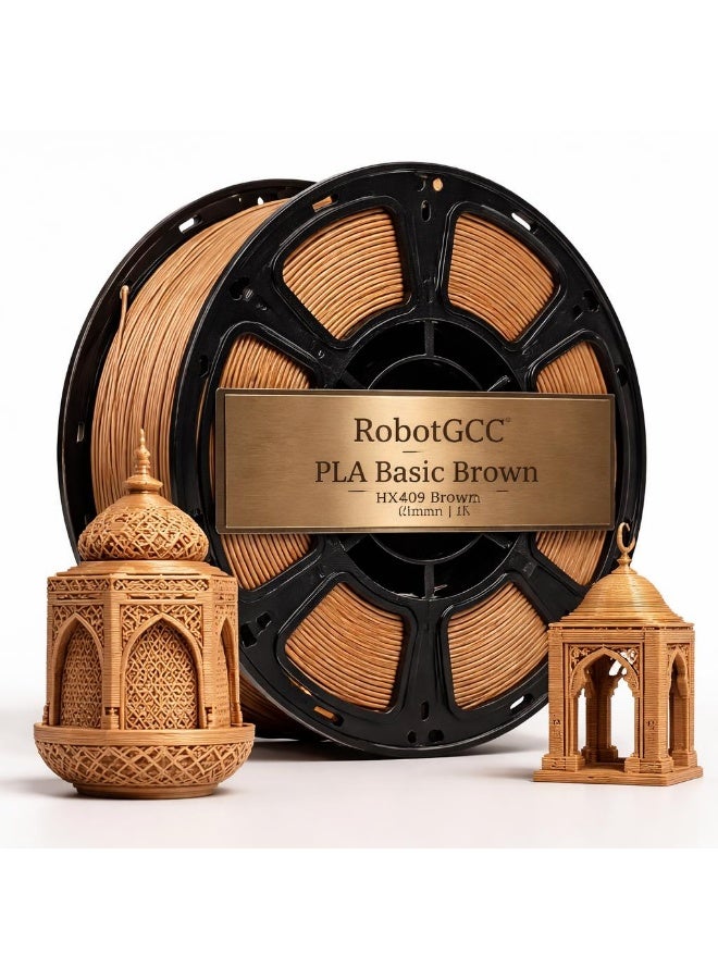 Compare PLA Filament 1.75mm Brown 1KG 3D Printer Filament Basic Brown PLA Material Smooth Extrusion Easy Print Low Warping High Strength Durable PLA Filament Matte Gloss Finish Stable Diameter ±0.05mm FDM Compatible Filament for Prototyping Engineering Models Decorative Printing Cosplay DIY Projects High Quality Printing Material Precision Printing Reliable Performance Clean Printing Stable Flow Consistent Output at KSA Price