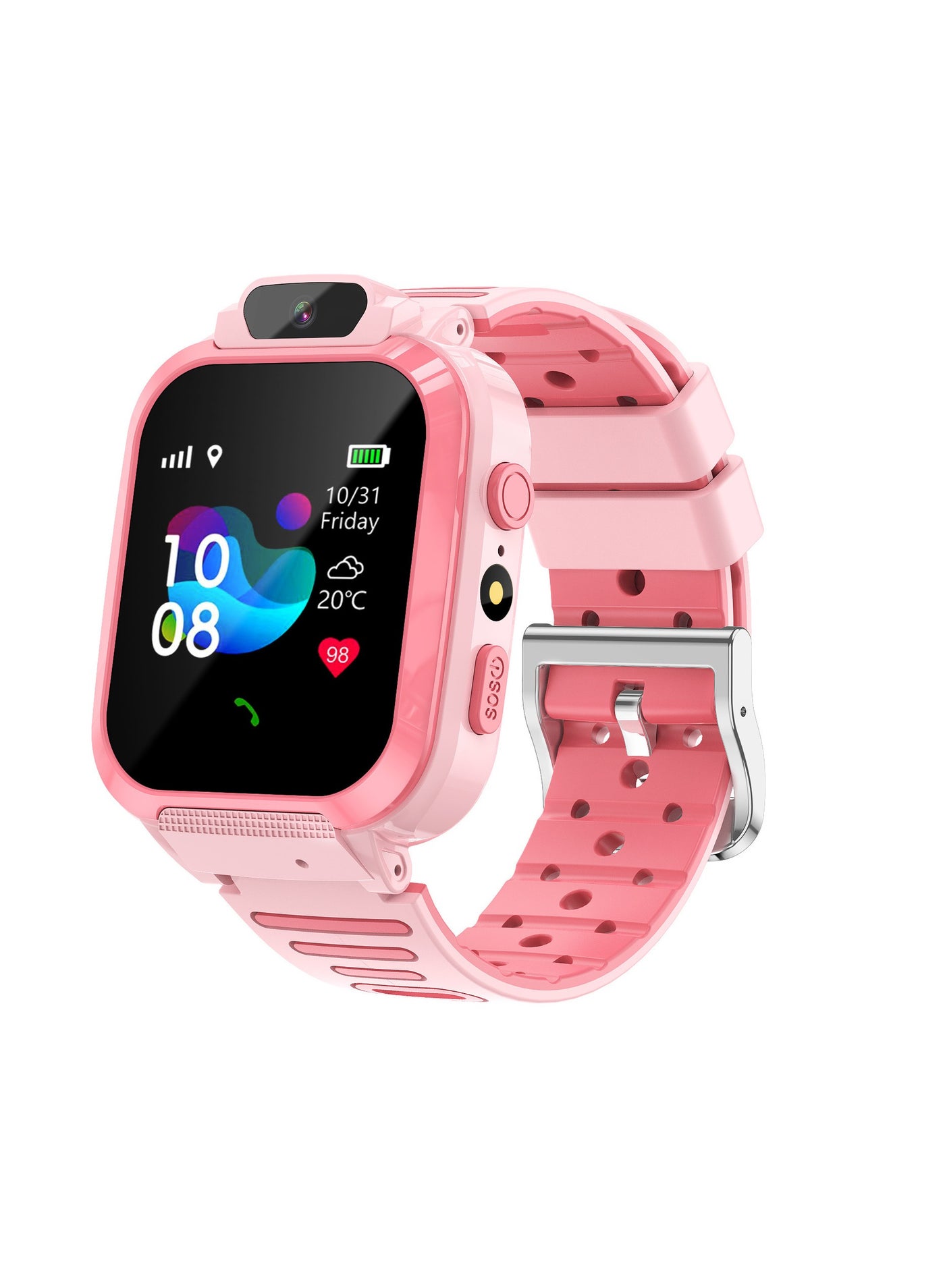 Compare LT11 Childrens Smartphone Watch, Deep Waterproof, with Photo, Location, and Calling Functions, Suitable for Students Pink at KSA Price