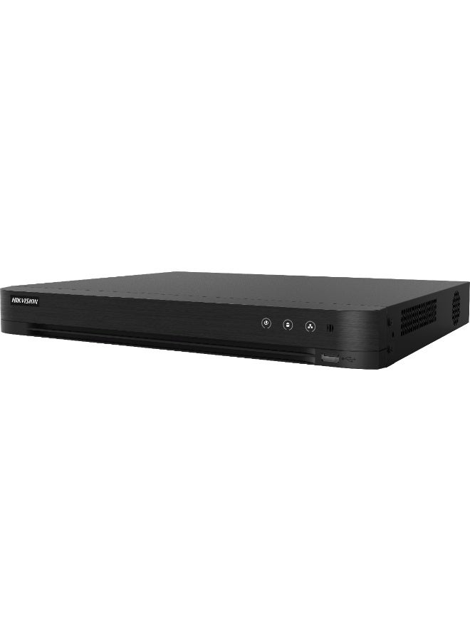 Compare DS7216HGHIM1 16Channel Turbo HD DVR, 1080p Resolution, H.265+ Compression, Motion Detection 2.0, 1 SATA HDD Up to 10TB HDD Not Included, HDMI & VGA Output, Remote Access, Black | DS7216HGHIM1 Black at KSA Price