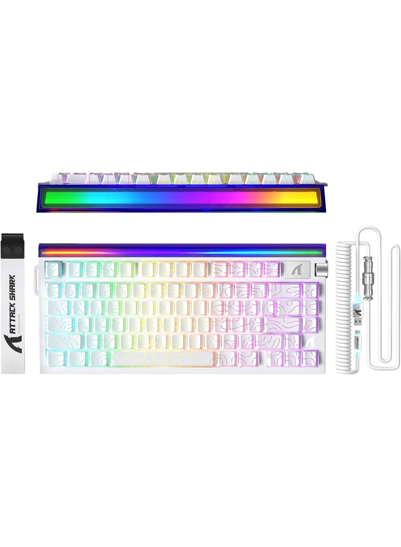 ATTACK SHARK R85 HE Wired 75% Gaming Keyboard…