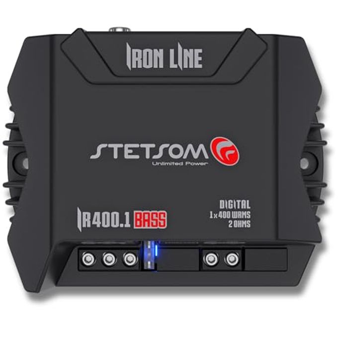 Compare Ir 400.1 Bass 2 Ohms Iron Line Digital Sub Amplifier, 2 Stable, Mono Car Audio, 400 Watts Rms, Compact Digital Amplifier, Full Range Sound Quality, Crossover, Bass Boost, For Subwoofers at KSA Price