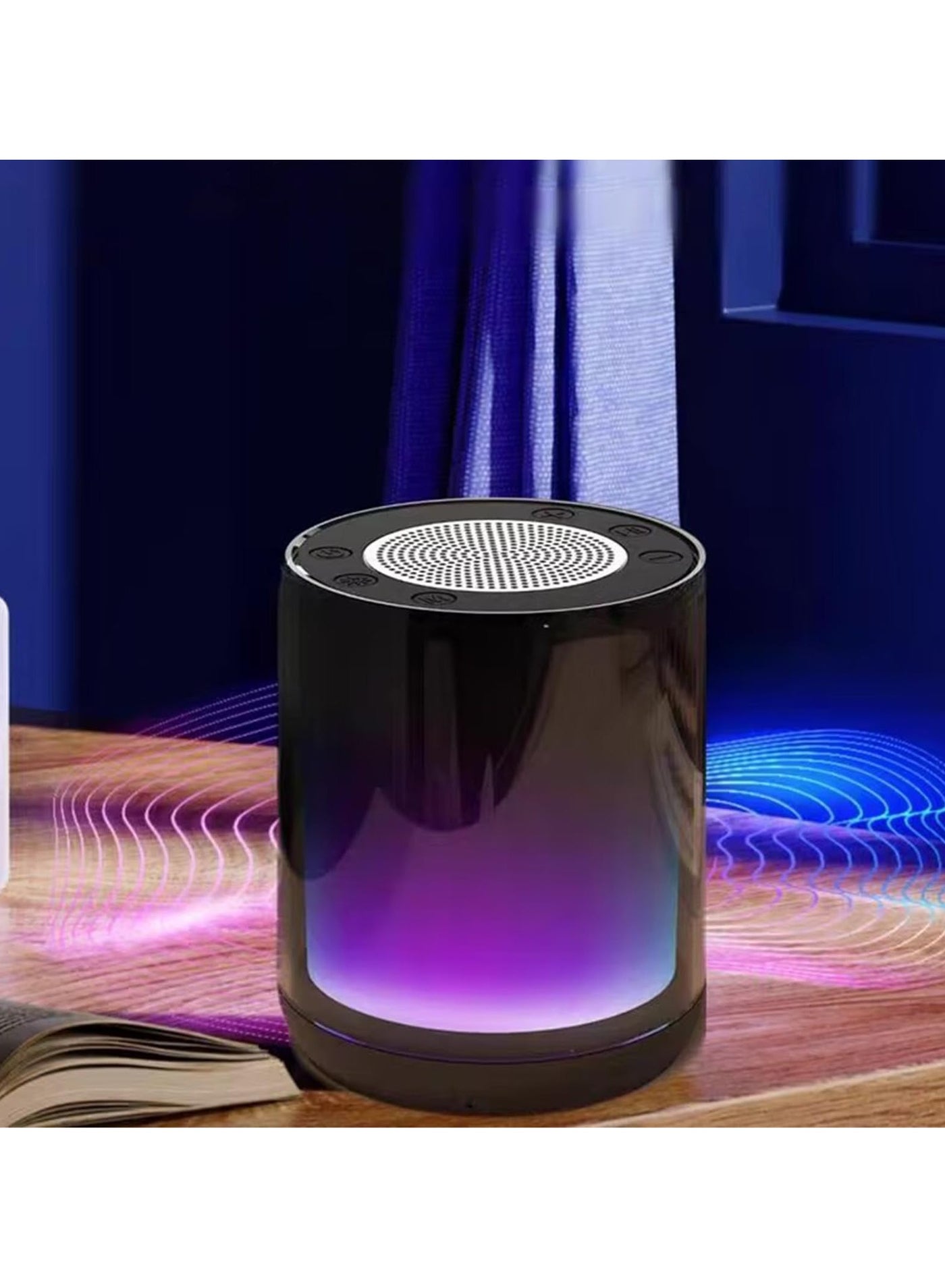 Compare New Portable Bluetooth 5.3 Speaker, with Lights Colorful Bluetooth Speaker with Stereo Sound, Bluetooth Speaker with Stable Connection, Multifunctional Bluetooth Speaker for Home Use at KSA Price
