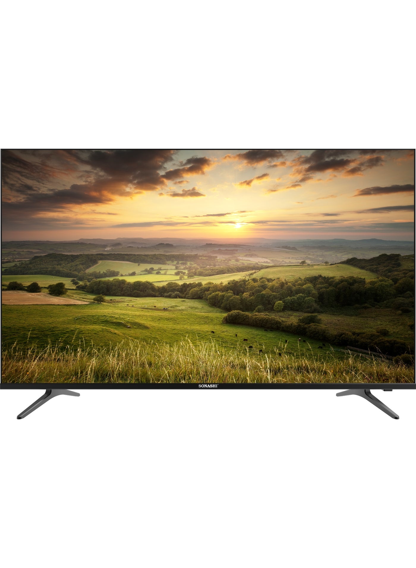 Compare 43 Inch HD Smart LED TV – Frameless Design with Remote Control | Wide Viewing Angle 178°178° that Delivers Bright & Clear Images | 2 USB and 3 HDMI Ports with WIFI and MultiLanguage Support SLED4300HD at KSA Price