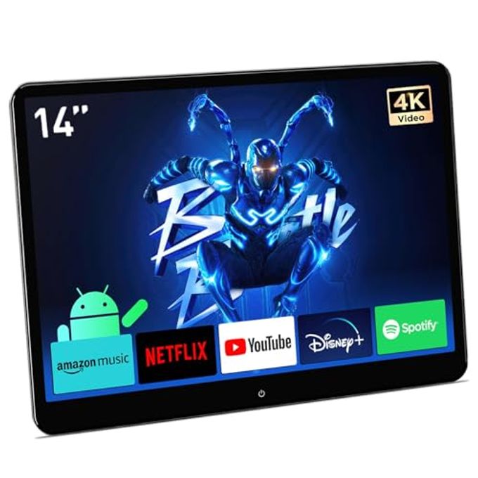 14 Inch 4K Portable Car Tv Headrest Monitor,…