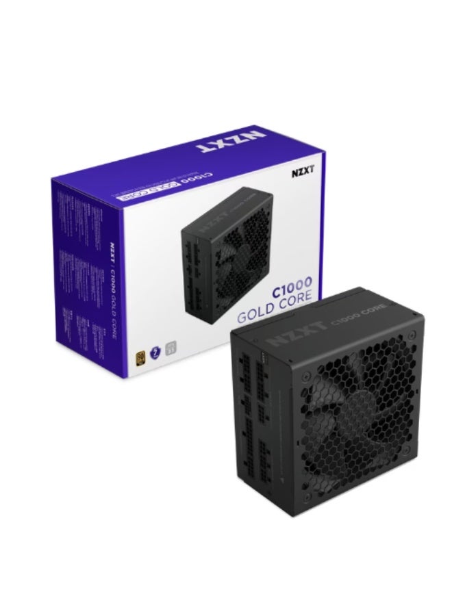 Compare C1000 Gold Core 1000W Fully Modular ATX 3.1 Power Supply, 80+ Gold, ATX 3.1 & PCIe 5.1 12V2×6, Zero RPM Fan, Cybenetics Platinum, 105°C Capacitors, Black | PA0G3BBUK at KSA Price