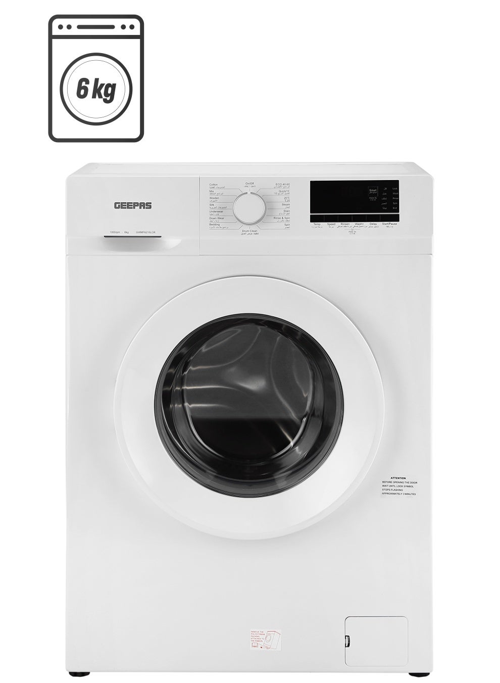 6 KG Front Load Fully Automatic Smart Washing…