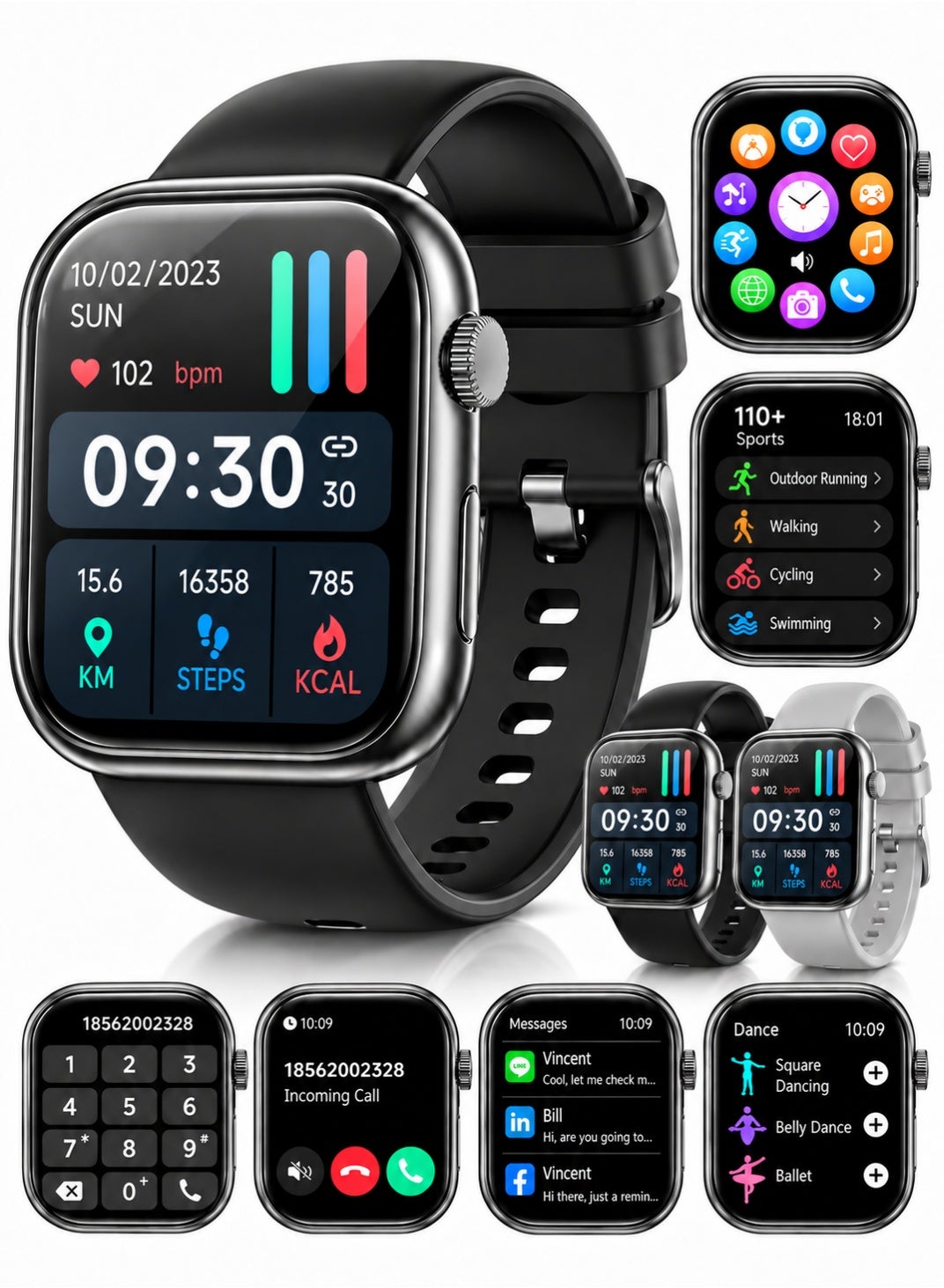 Smart Watches for Men & Women, Waterproof…