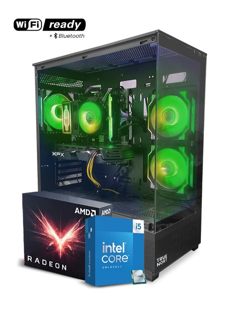 Compare Exo Horizon Gaming PC, Intel Core i510400F RX580 8GB Graphics 8GB RAM  256GB SSD+1TB HDD WiFi + Bluetooth Ready TrueNort TN19 270° Glass RGB Black Case Windows 11 Pro at KSA Price