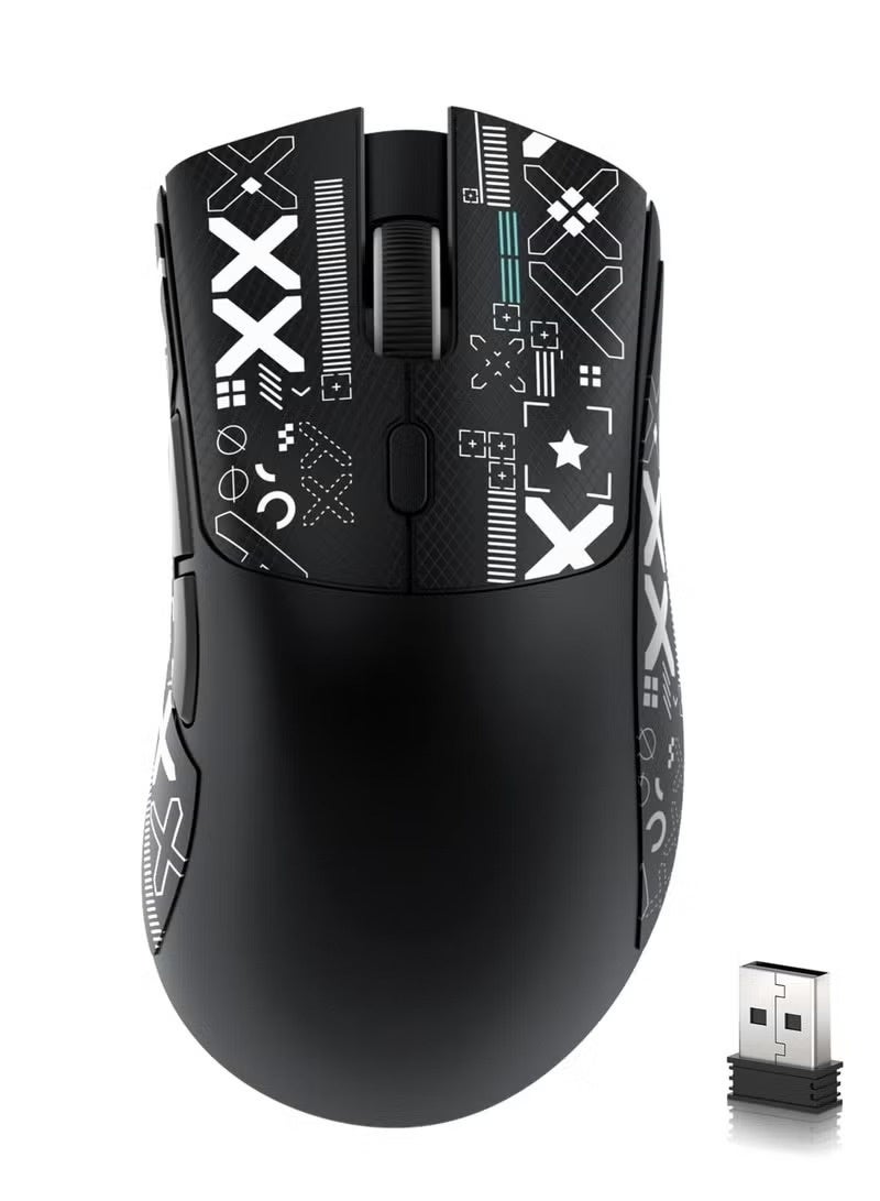 Compare R1 59g Superlight Mouse, Wireless 2.4GWiredBT Gaming Mouse, 6 DPI Adjustable up to 18000, 65 Hour Battery Black & with Sticker at KSA Price