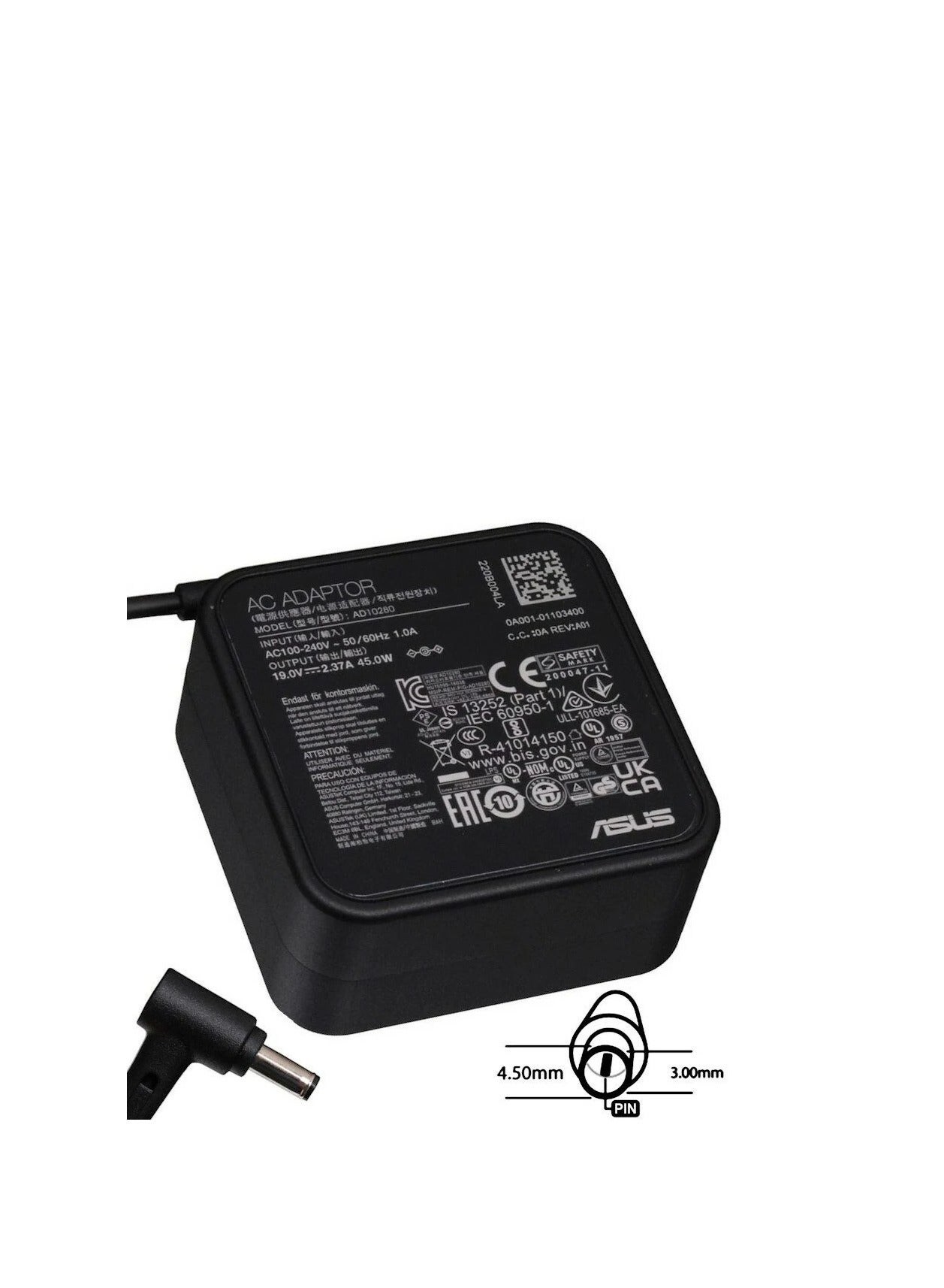 Compare 65W 19V 3.42A Compatible for ASUS Adapter Charger Power Supply EXA1203XH PA165030 PA165078 PA165093 ADP65GD B DC Plug Size: 4.5 * 3.0mm at KSA Price