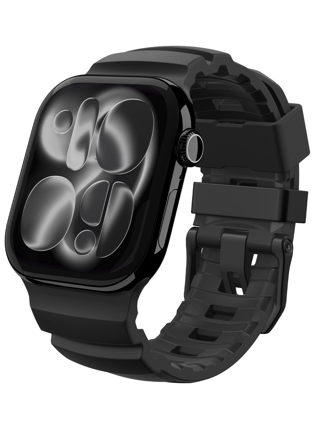 Compare WBS2 Apple Watch Band for Apple Watch Ultra 321 49mm, Series 1110 46mm, 987 45mm, SE3SE2SE654 44mm, 321 42mm Durable Silicone Sport Strap  Black at KSA Price