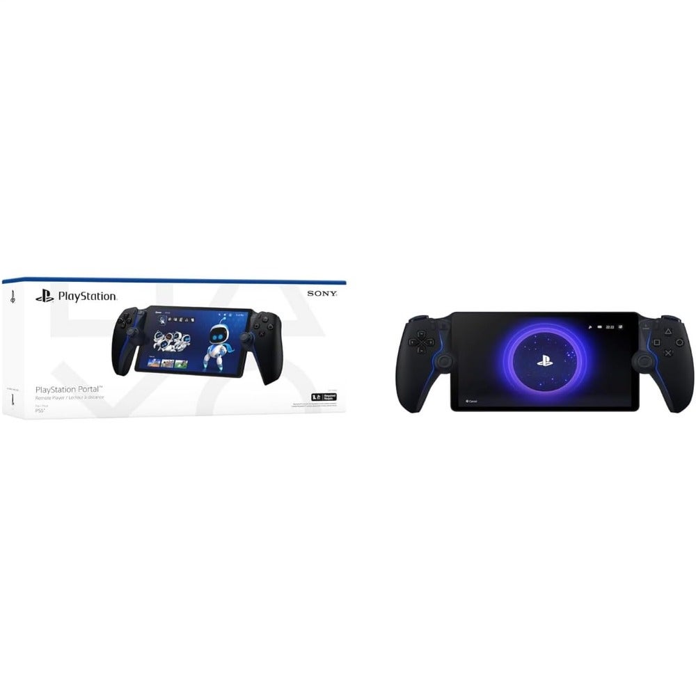 Compare PlayStation 5 Portal Remote Player for home entertainment, plastic body, Midnight Black, lightweight and ergonomic design at KSA Price