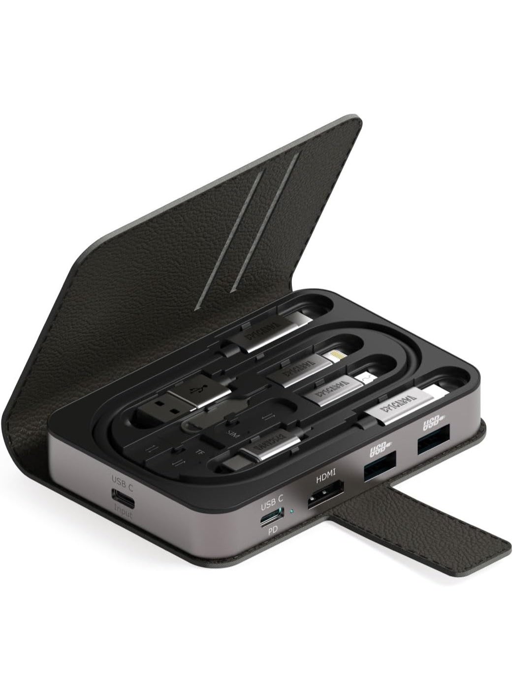 Compare 6in1 USBC Hub & Cable Kit – Foldable TypeC Dock with Power Delivery, HighSpeed Data Transfer, Universal Adapter for Laptop, Smartphone & Tablet at KSA Price