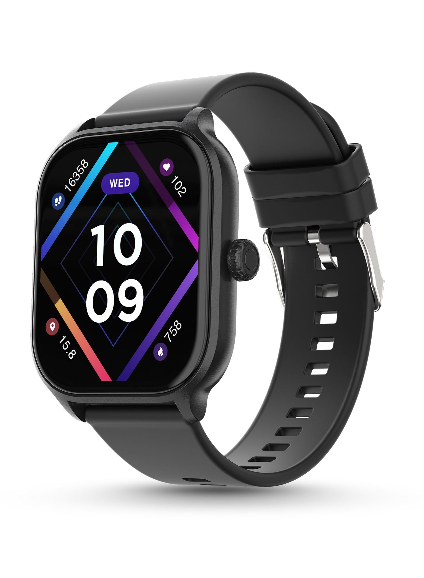 Compare Neo Smart Watch for Men and Women , 1.99 True HD Display, Bluetooth Calling, SpO2 & Heart Rate Monitoring, Rotating Crown, Multiple Sports Modes, Sleep Monitoring, DIY Watch Faces, Jet Black at KSA Price