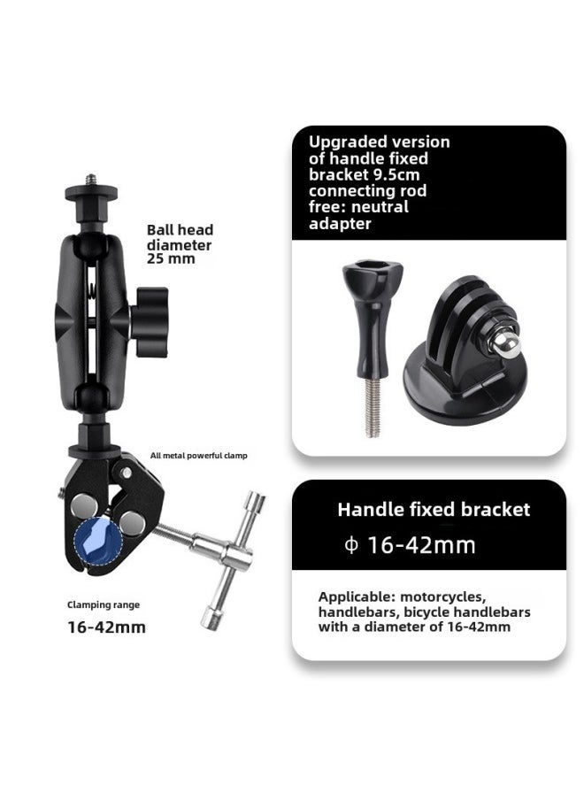 Compare Motorcycle Mobile Phone Bracket Gopro1210 Accessories Insta360X4 Panoramic Camera Shooting Bracket NavigationColor:Clampon Bracket at KSA Price
