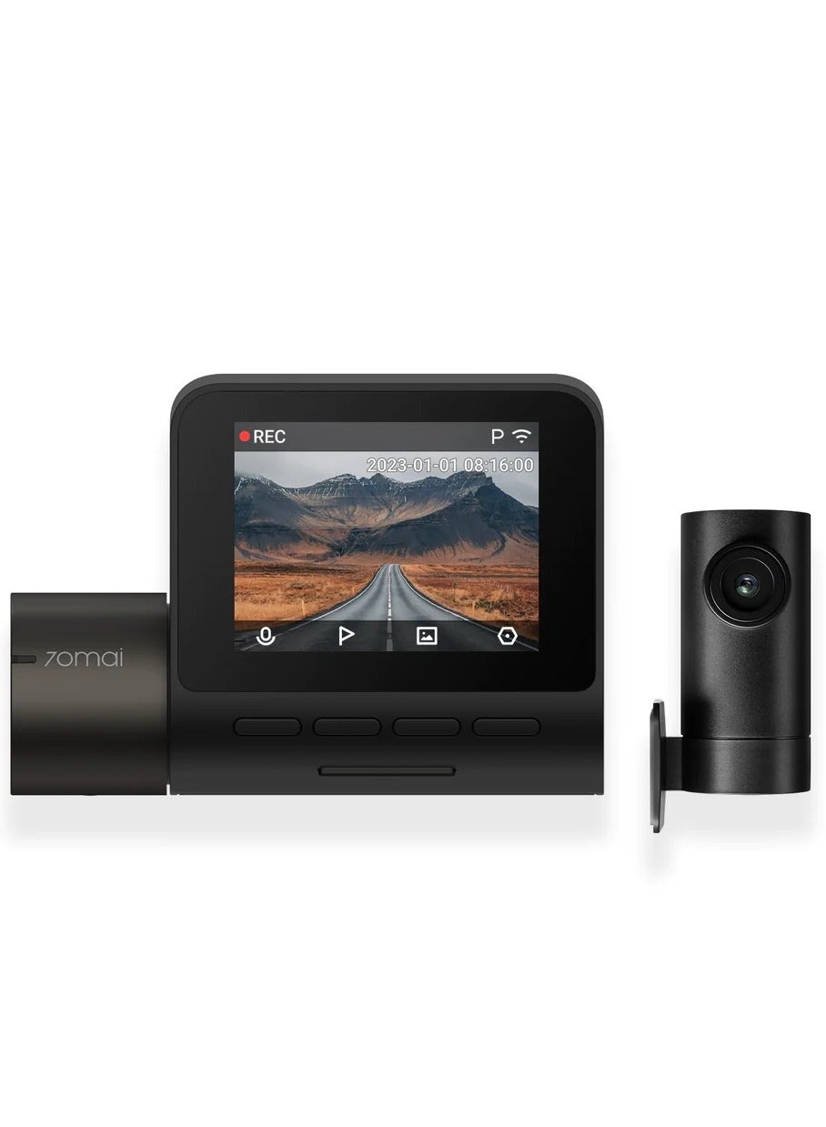 Compare A200 HDR Dual Dash Camera, 1080P HDR Front & 1080P Rear, Night Owl Vision, MaiColour Vivid+, GSensor, App Playback & Share, Optional Parking Monitoring at KSA Price