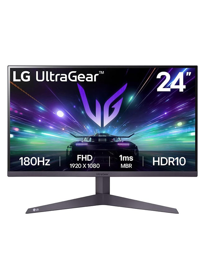 Compare 24 UltraGear™ FHD 180Hz Gaming Monitor, 1ms MBR, HDR 10, AMD FreeSync™, Dynamic Action Sync, 16:9 Aspect Ratio, 24GS50FB Black at KSA Price