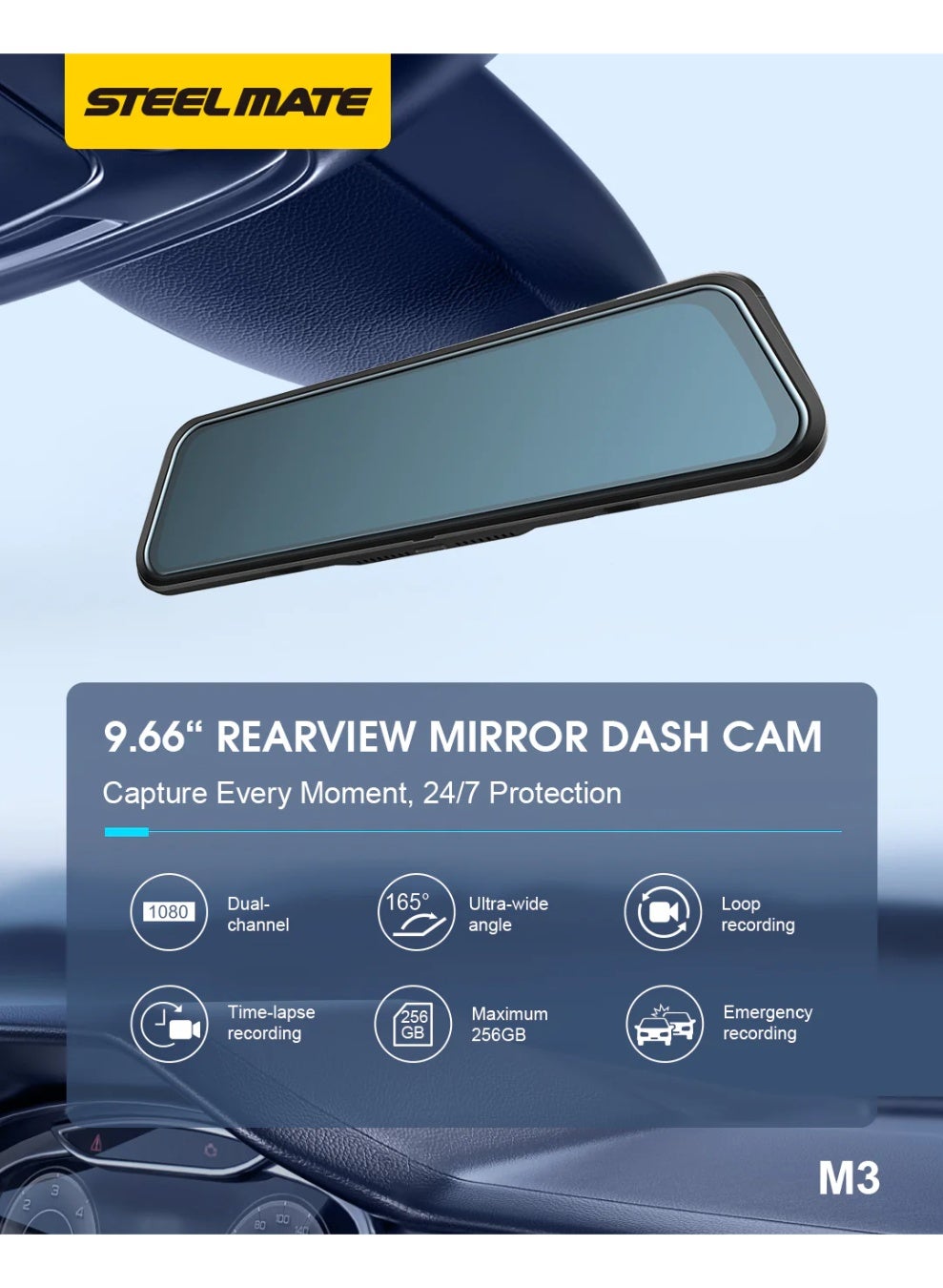 Compare STEELMATE M3  Dash Camera at KSA Price