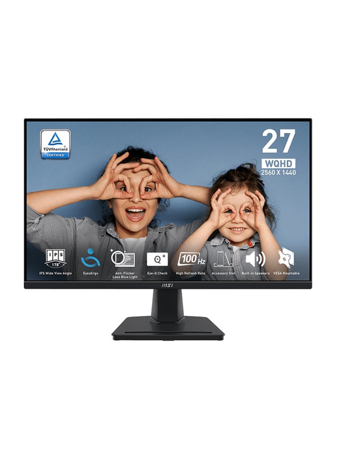Compare Pro MP275Q Business Productivity Monitors, 27 WQHD IPS Display, 100Hz Refresh Rate, 1ms MPRT Response Time, Adaptive Sync Technology, 2x 2W Speakers, 1.07B Display Color | 9S63PC3CM034 Black at KSA Price